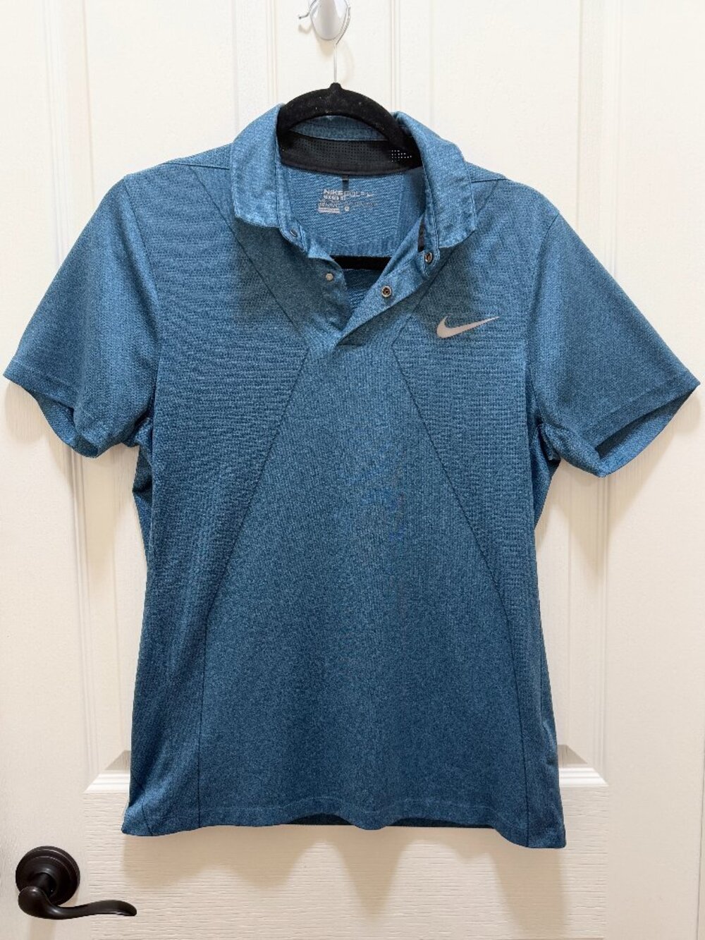 Lot OF 3 Nike Men's Golf Dri-Fit Polo Shirts Size M Black Blue Gray Activewear - Picture 4 of 9